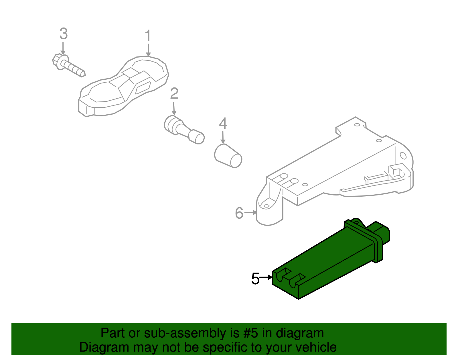 Tire Pressure Monitoring System (TPMS) Control Module - Porsche (9P1-907-273)