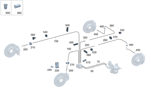 Brake Lines for 2026 Mercedes-Benz Maybach EQS 680 SUV #0