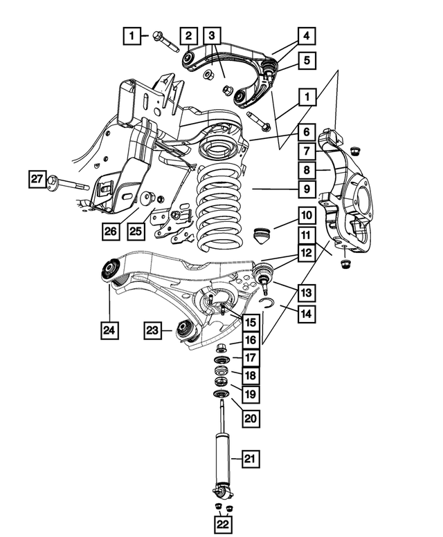 6036544AA - Front Suspension &amp; Drive: Control Arm Snap Ring for Mopar Image