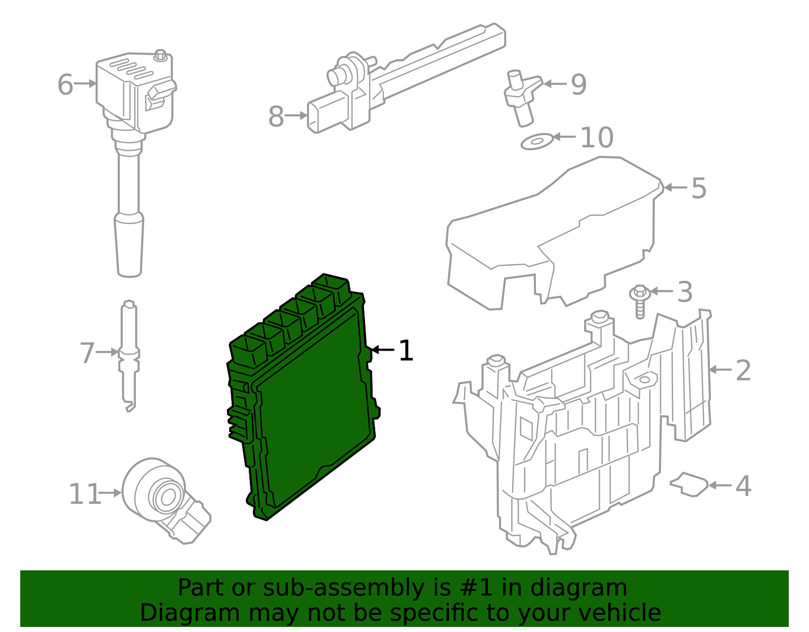 2023-2024 Toyota GR Supra Engine Control Module (ECM) 89661-WAA11 ...