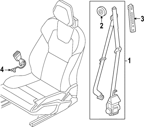 Front Seat Belts for 2025 Volvo EC40 #0