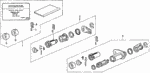 6721SH3415 - Electrical/Exhaust/Heater/Fuel: TUMBLER KIT, KEY CYLINDER for Acura Image