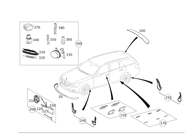 2188179100 - Exterior Detachable Parts: Mercedes Star for Mercedes-Benz Image