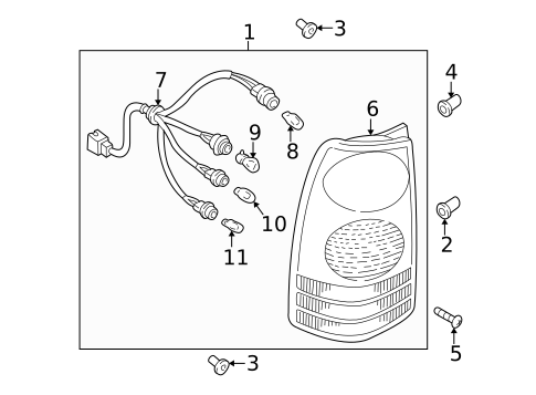 Combination Lamps for 2004 Mazda MPV #0
