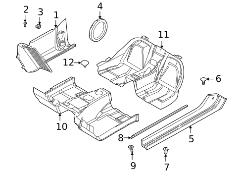 Interior Trim - Pillars for 1998 BMW Z3 #0