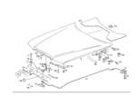 1248800157 - Attachment Parts: Engine Hood for Mercedes-Benz Image