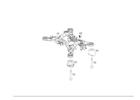Rear Axle Support for 2008 Mercedes-Benz ML63 AMG #0