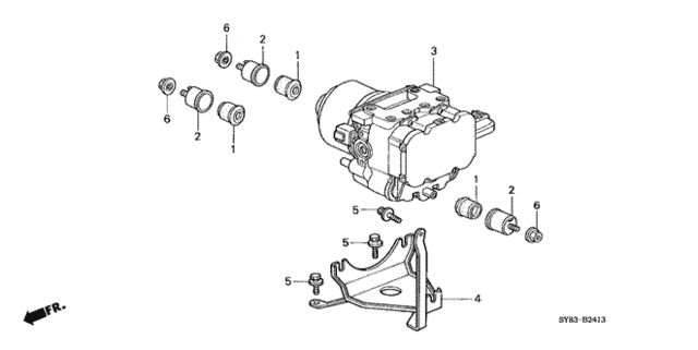 ABS Modulator (4) for 1998 Acura CL #0