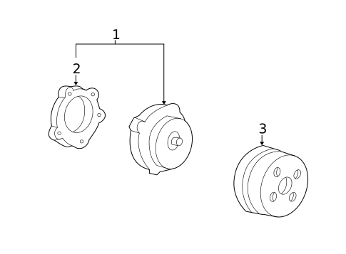 Water Pump & Related Components for 2006 Chevrolet Uplander #0