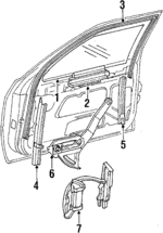 4480647 - Body: Window Handle for Dodge: Daytona, Shadow Image