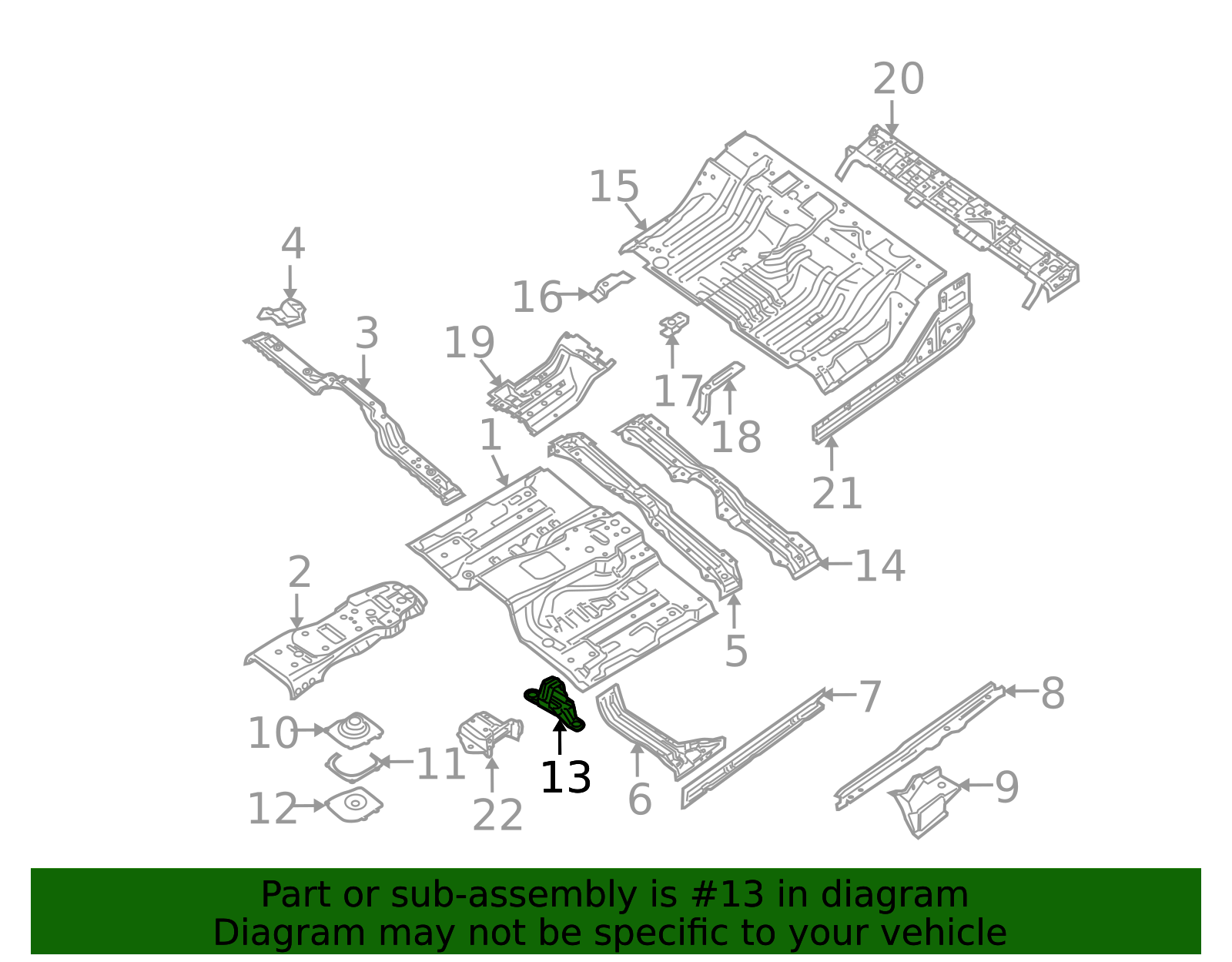 74870-EB000 - High-Quality Floor Pan Bracket for 2005-2025 Nissan ...