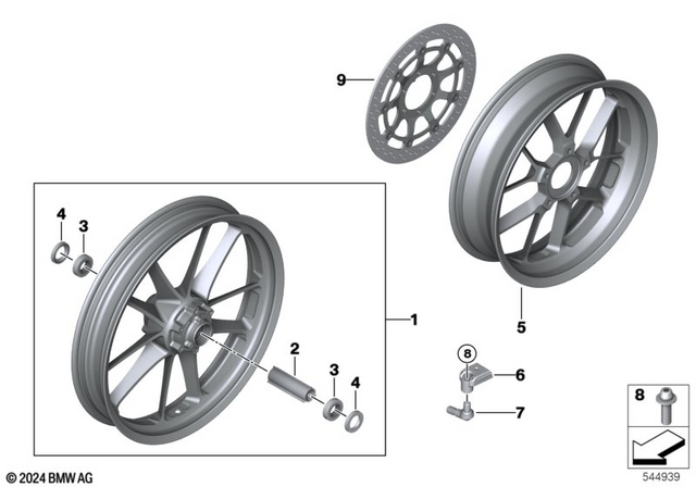 34117105037 - : Brake Disk                for BMW-Motorrad Image