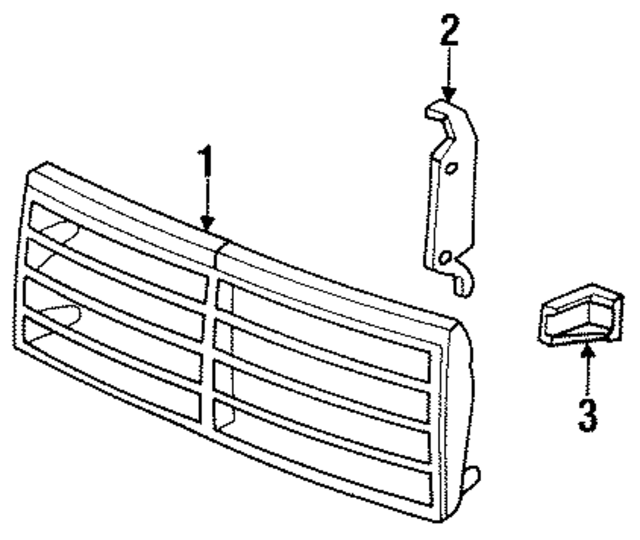 X550CC4 - Body: Grille for Mopar Image