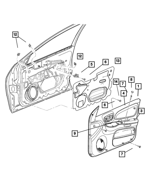Door Trim Panels for 2003 Dodge Neon #0