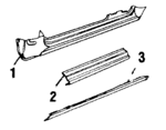 679642 - : 1984-1993 Volvo - Sill Panel for Volvo: 240, 244, 245 Image