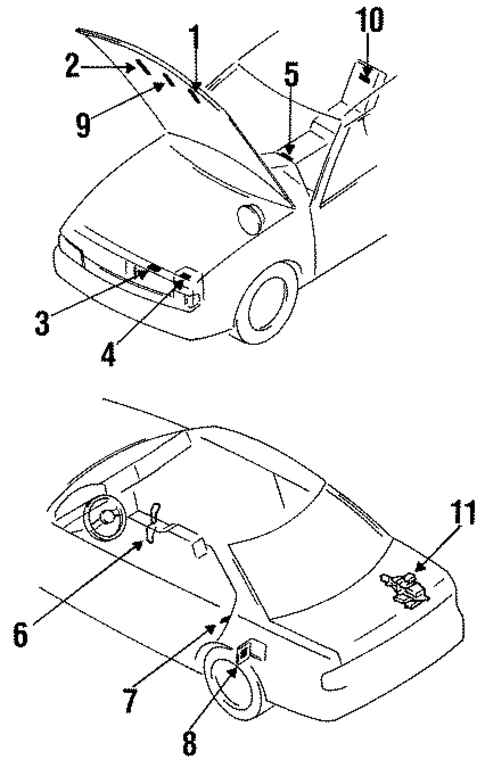 Labels for 1991 INFINITI G20 #0