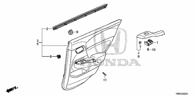Rear Door Lining for 2015 Honda Civic #0