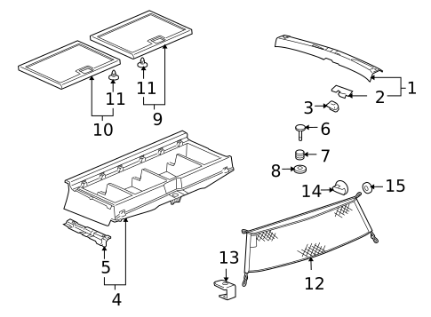 Interior Trim - Rear Body for 2006 Buick Terraza #0