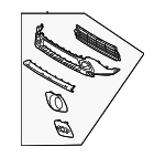 5310142460 - Body: Grille Assembly for Subaru: Solterra Image