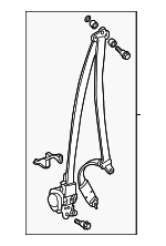 4814T0GA00ZC - : 2012-2013 Honda CR-V - Lap &amp; Shoulder Belt for Honda: CR-V Image