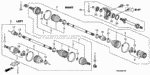 44327S04A01 - Chassis: BAND B, DRIVESHAFT (NIPPON HATSUJO) for Honda Image