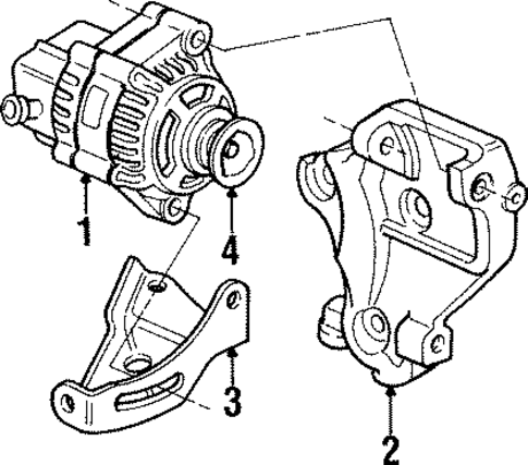 Alternator for 1998 Isuzu Oasis #1