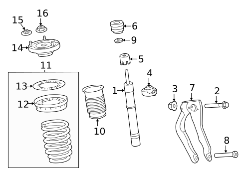 Struts & Components for 2021 Land Rover Range Rover Velar #0