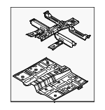 65100S2810 - Body: Front Floor Pan for Hyundai: Santa Fe Image