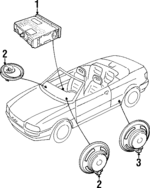 4A0035093 - Body: Radio for Audi: 100, 100 Quattro, 200, 200 Quattro, 90, 90 Quattro, Cabriolet Image
