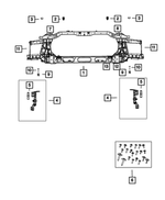 68222835AA - Cooling: Hex Screw And Washer for Ram: 1500, 1500 Classic, 2500, 3500 Image
