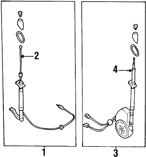Antenna & Radio for 2000 Isuzu Trooper #0