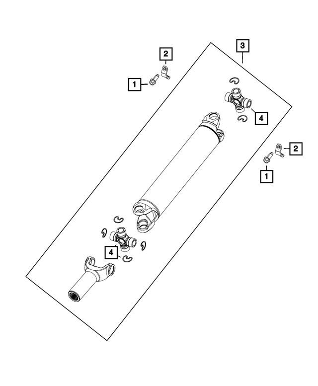 GR048402AB - Rear Wheel Drive; Differential and Drive Line: U-joint Kit for Mopar Image image