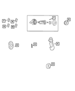 68085674AA - Doors, Door Mirrors and Related Parts: Door Lock Cylinder Cap for Mopar Image