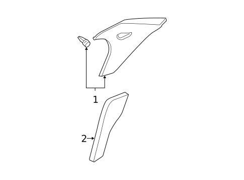 Interior Trim - Quarter Panels for 2004 Nissan Maxima #0