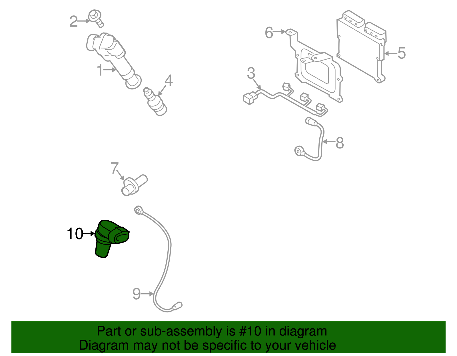 thumbnail image 2 of X AUTOHAUX 39318-3C100 Car Engine Camshaft Position Sensor For Kia Sorento 2007-2013 For Hyundai Santa Fe 2007-2012 2.7L 3.3L 3.5L 3.8L, Camshaft 2 of 14