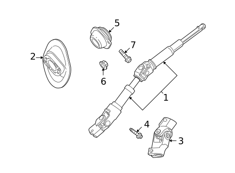 Lower Steering Column for 2009 Jaguar Vanden Plas #0
