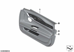 51417967703 - Individual Equipment: Door Panel, Leather, Front Left for BMW: 740i, 740LdX, 740Li, 740LiX, 750i, 750iX, 750Li, 750LiX, 760Li, BMW ALPINA B7, BMW ALPINA B7L, BMW ALPINA B7LX, BMW ALPINA B7X, Hybrid 7, Hybrid 7L Image image