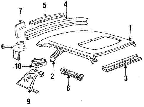 Roof & Components for 1989 Ford Mustang #0