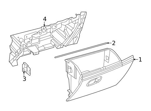 Glove Box for 2019 Fiat 500L #0