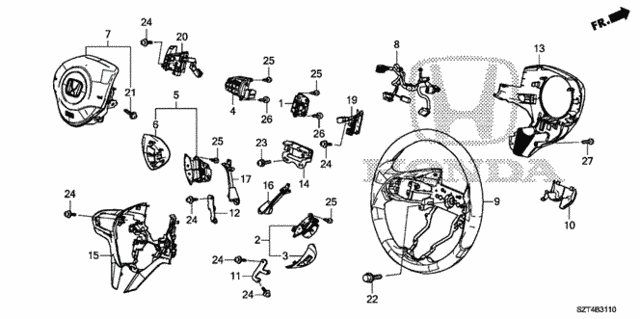 Steering Wheel (SRS) for 2012 Honda CR-Z #0