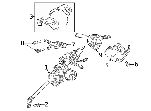 Steering Column Components for 2021 Jeep Compass #0