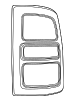 68707111AA - : Tail Lamp Assembly for Ram: 2500, 3500 Image
