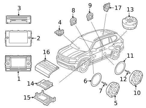 Sound System for 2019 Volkswagen Tiguan #1