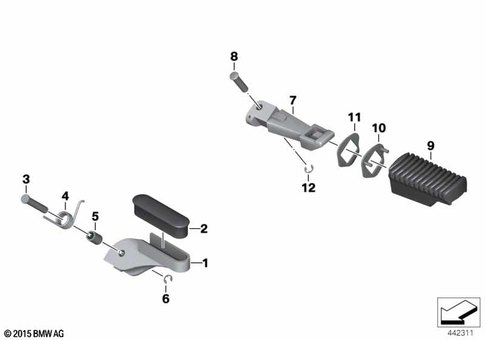 Footrests for 2004 BMW-Motorrad R 1200 GS #0