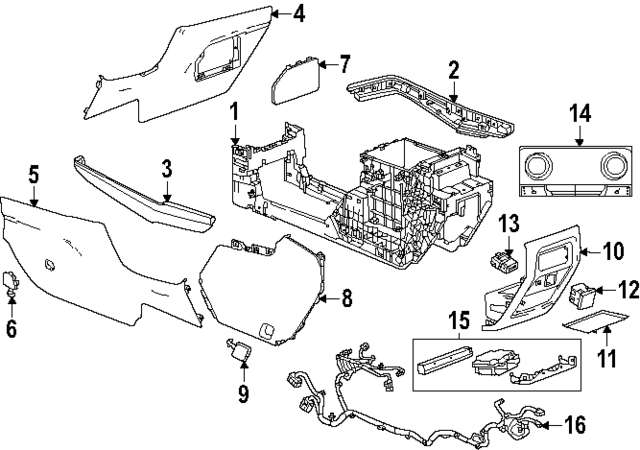 26428447 - : Part# 26428447 F Module for Buick: Enclave | Chevrolet: Traverse | GMC: Acadia Image