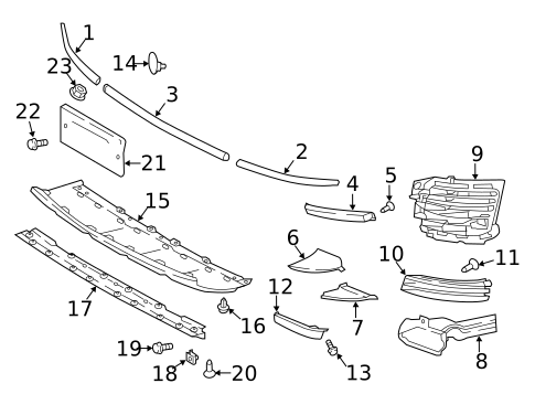 Exterior Trim - Front Bumper for 2019 Land Rover Range Rover #0