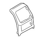 8W0864376BA4 - Body: Rear Trim for Audi: A4, A4 allroad, A4 Quattro, A5 Quattro, A5 Sportback, RS5, RS5 Sportback, S4, S5, S5 Sportback Image