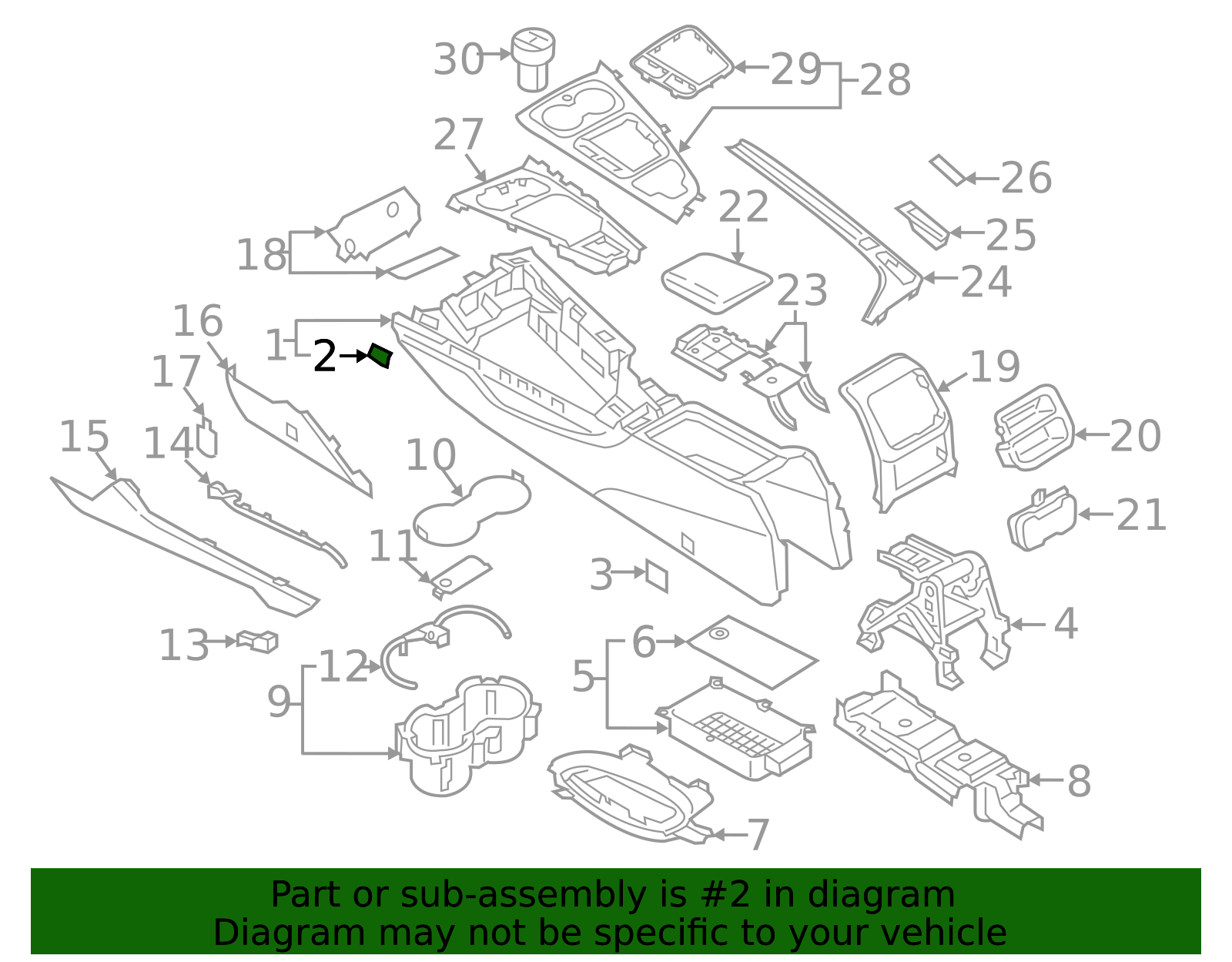 Genuine Audi N-907-468-01 | Console Clip | FREE Shipping on Most Orders ...