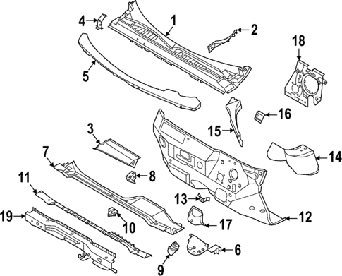 Cowl for 2023 Ford Maverick #0