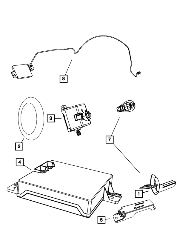 68210152AB - Electrical: Wireless Ignition Node Receiver for Mopar Image